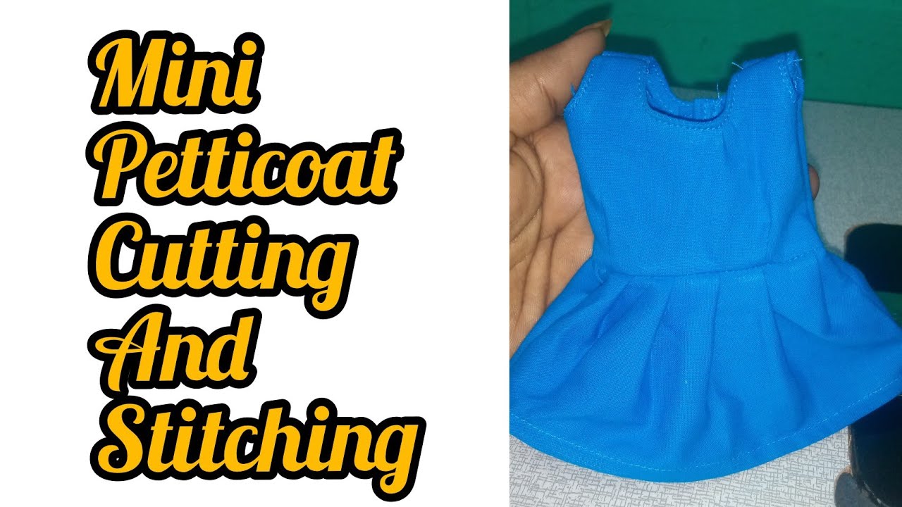 Mini petticoat cutting and stitching video | மினி பெட்டிகோட் | vj mini tailoring