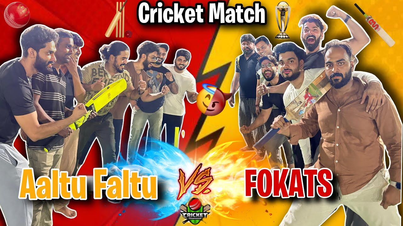 Cricket Match Fokats VS Aaltu faltu | Fokats Ki Haar | Zeeshan Or Qashif Bhai Ka hua Jhagda😭 |