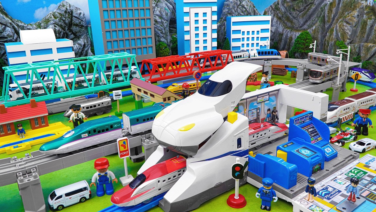 Plarail Shinkansen ☆ Construction of multi-purpose Takara Tomy 3-lane Subway Base Control Center