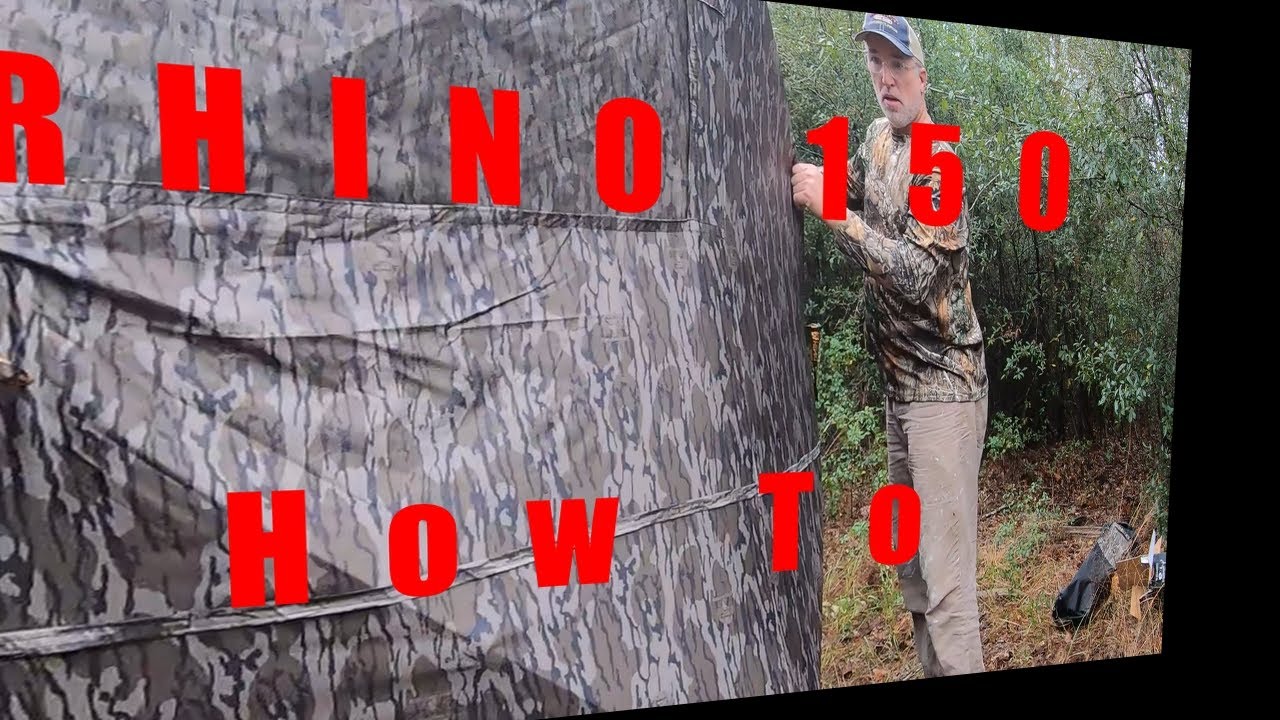 Rhino 150 Ground Blind How To