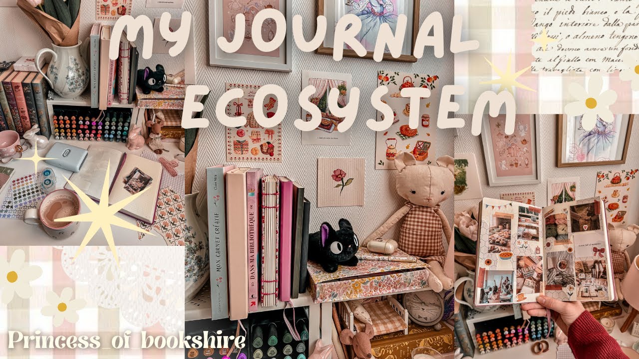 My journal ecosystem - présentation de mes carnets et mise en page de mon journal pour 2026 🌷✨