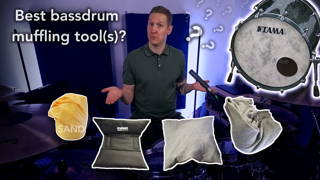 Evans EQ Pad vs Pillow? - Testing Bass Drum Muffling Tools | Paul On Drums