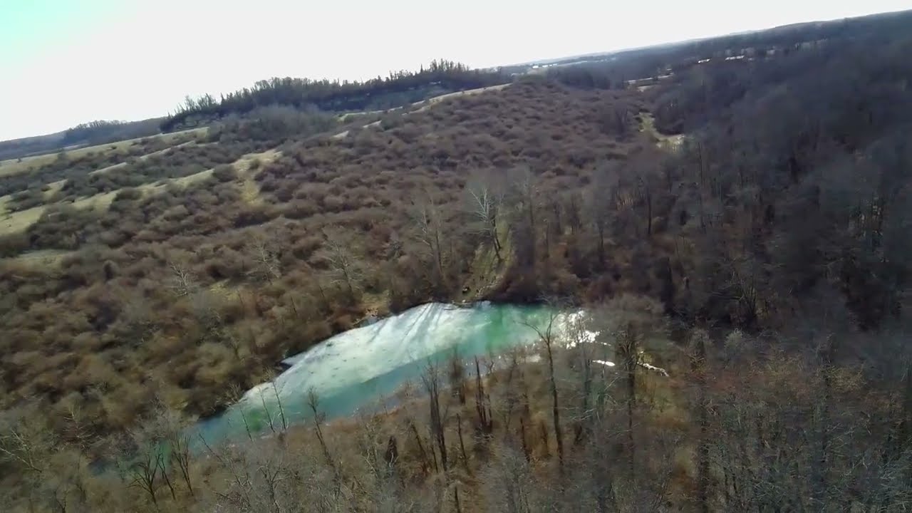 Highwall drone footage