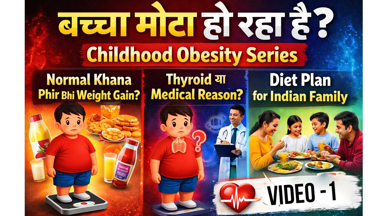 “बच्चा सामान्य खाना खाता है… फिर भी मोटा क्यों हो रहा है? | Childhood Obesity Explained”