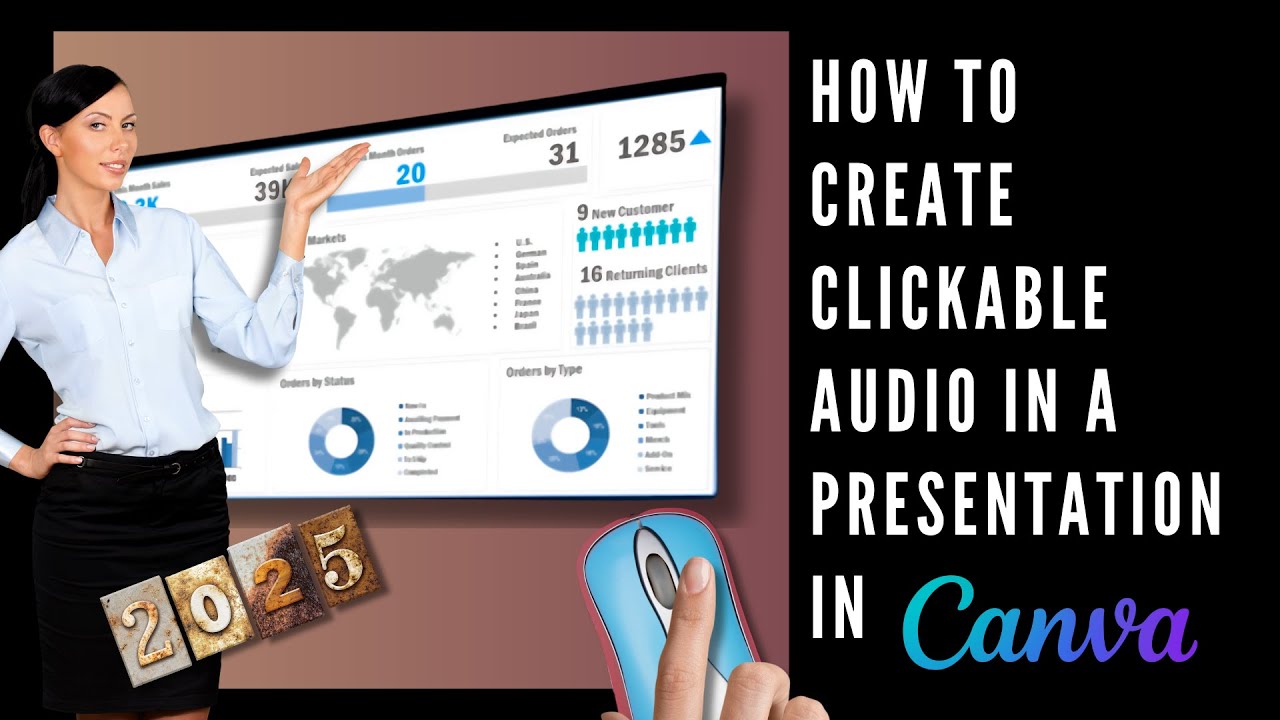How to Create Clickable Audio in a Presentation in Canva 2025