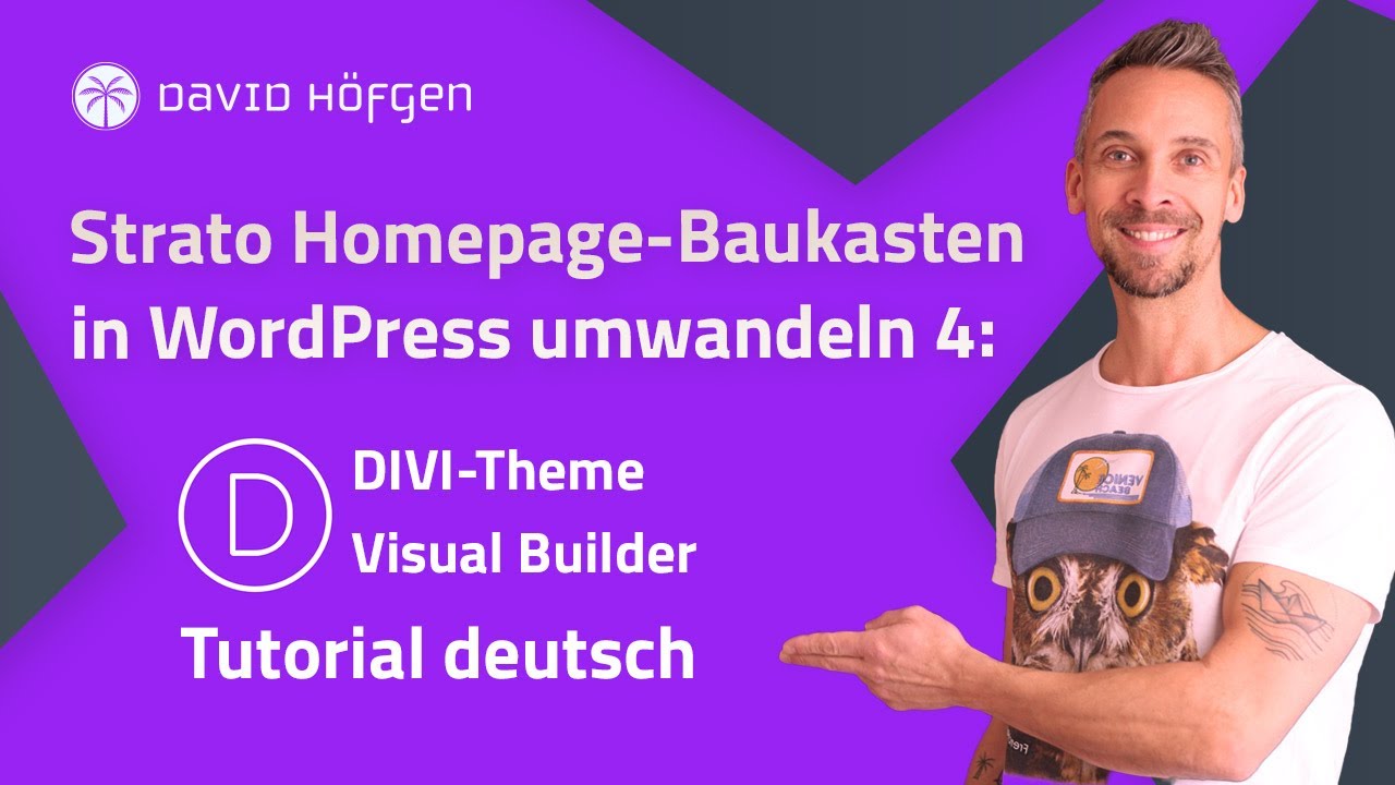 Strato Homepage-Baukasten in WordPress umwandeln 4: Seiten aufbauen mit dem DIVI Visual Builder