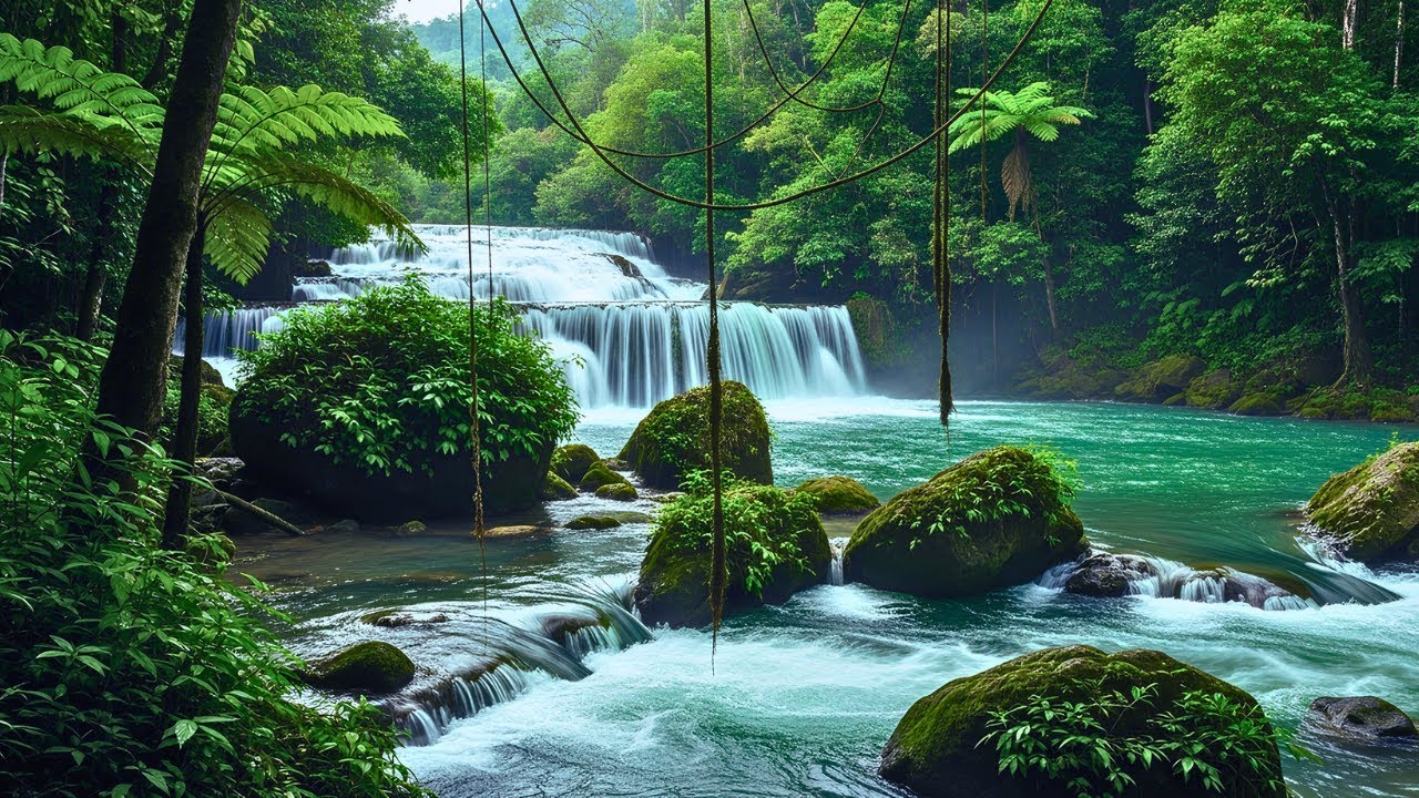 Smooth Flowing River & Gentle Birds 🌿 Nature Sounds for Deep Relaxation