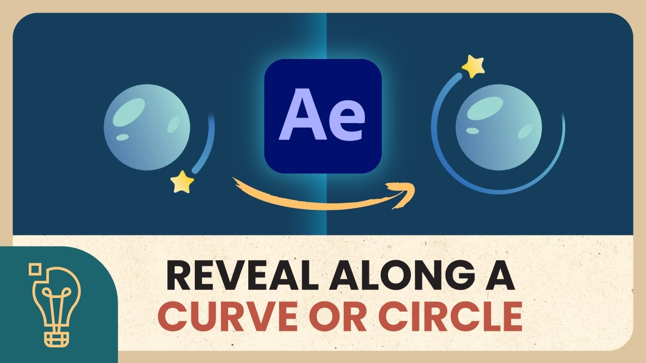 How to Reveal a Graphic Along a Curve or Circle - Adobe After Effects Tutorial