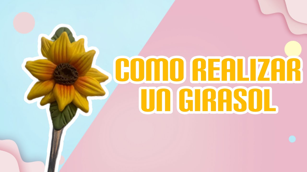 Como realizar un girasol con Porcelana fría