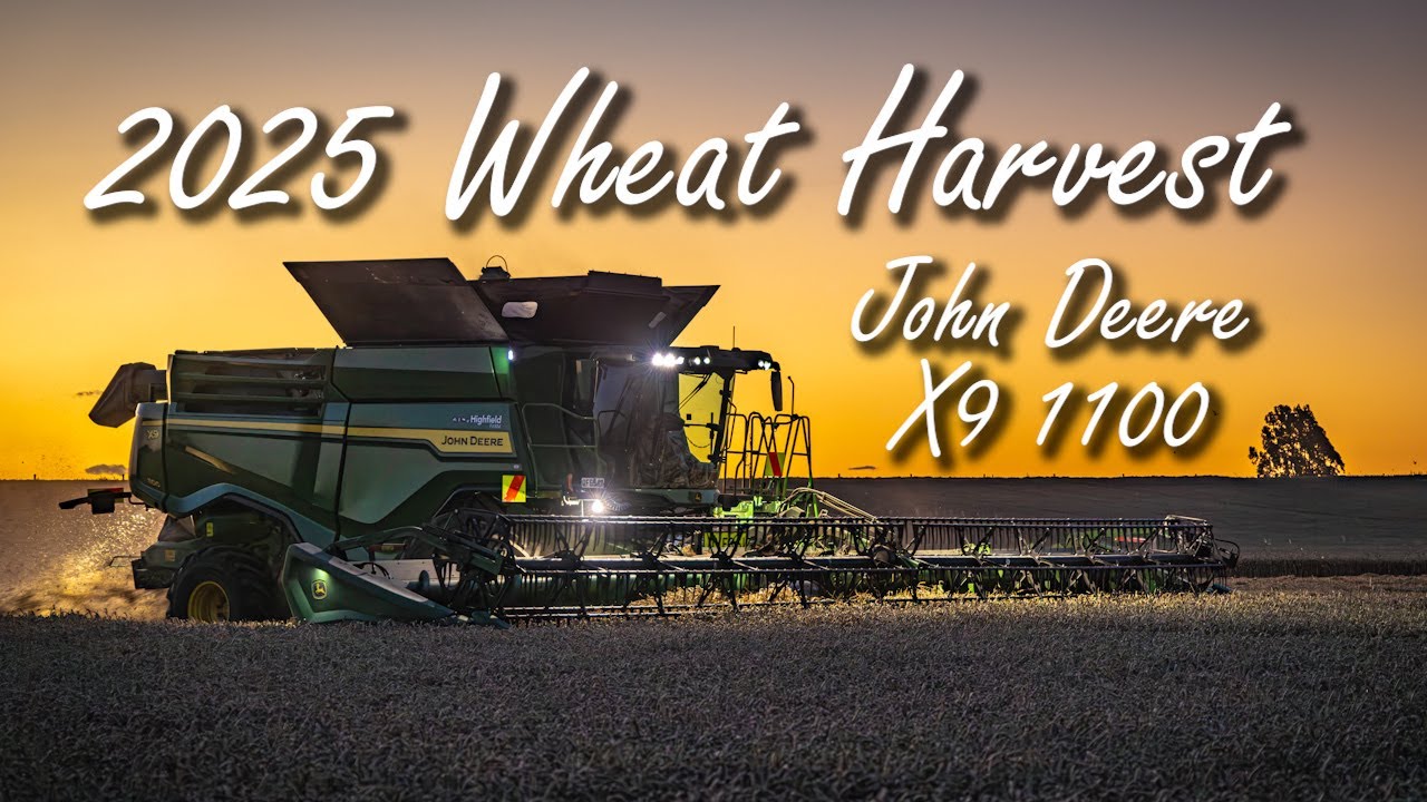 2025 Wheat Harvest with John Deere X9 1100 in New Zealand