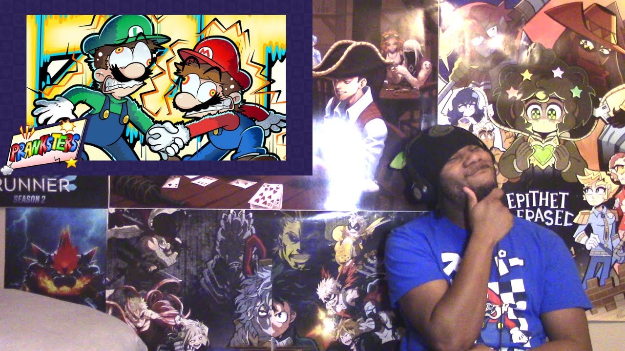 Blazeix Reacts To: 💥Pranksters Remake!💥⭐Mario vs Luigi: Nintendrawer Dub⭐