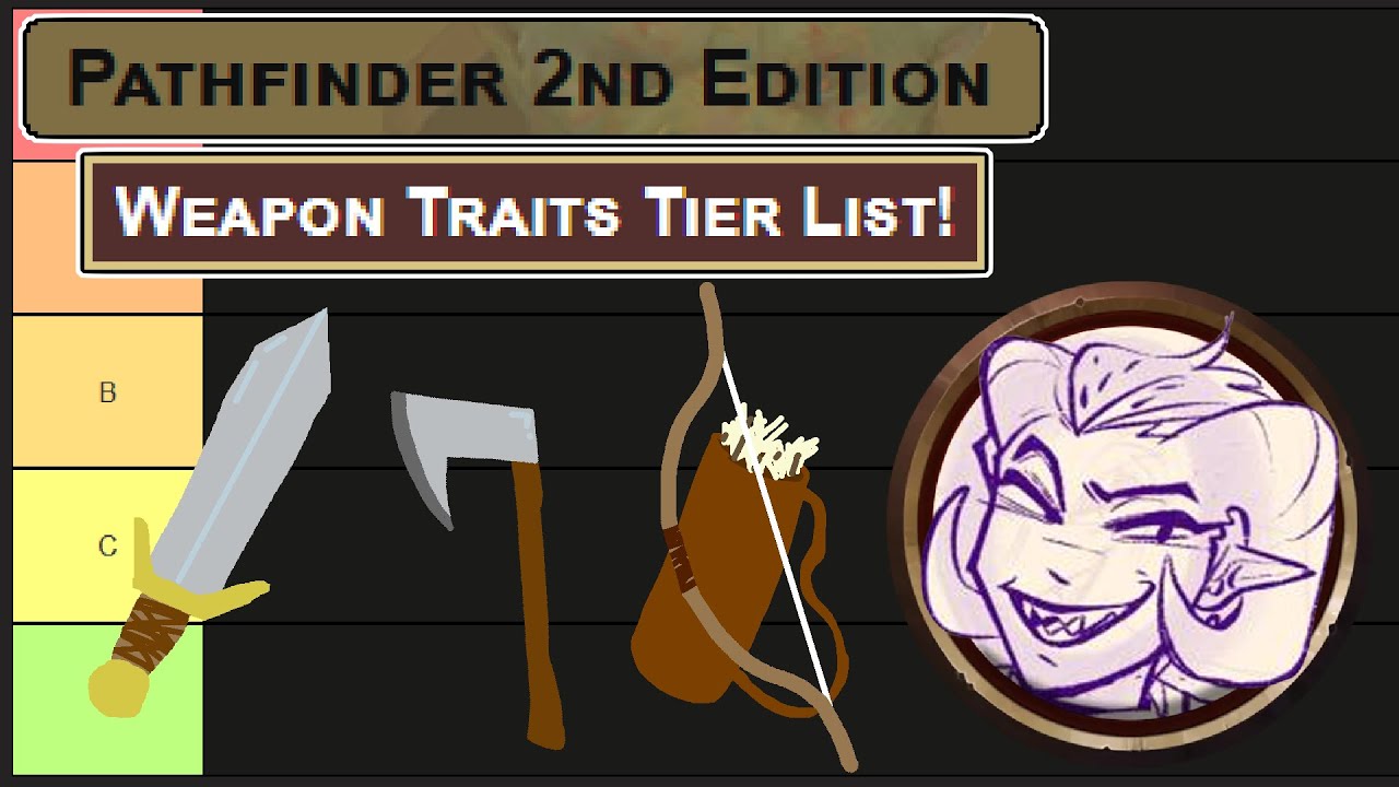 Weapon Trait Tier List | Pathfinder 2nd Edition