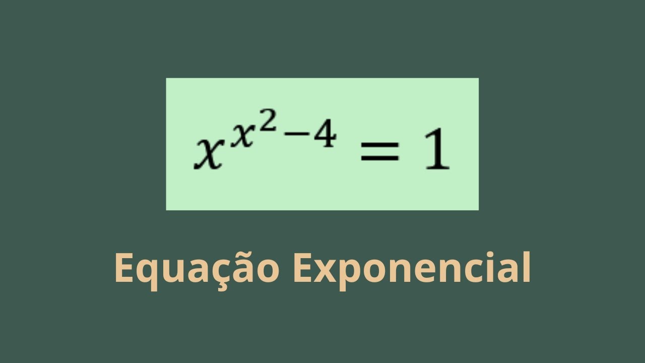 Equação Exponencial: Resolução (Vc Lembra Como Faz?)