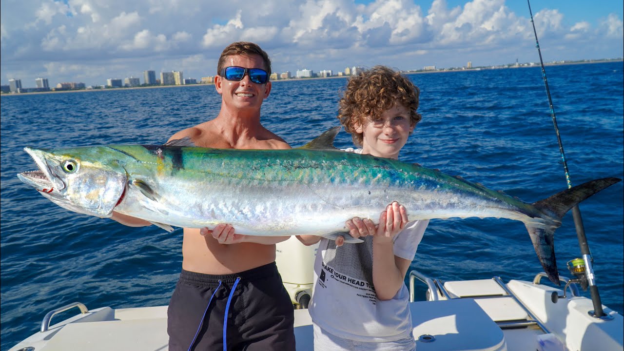 We CAUGHT a GIANT... HUGE Kingfish (Catch Clean Cook)