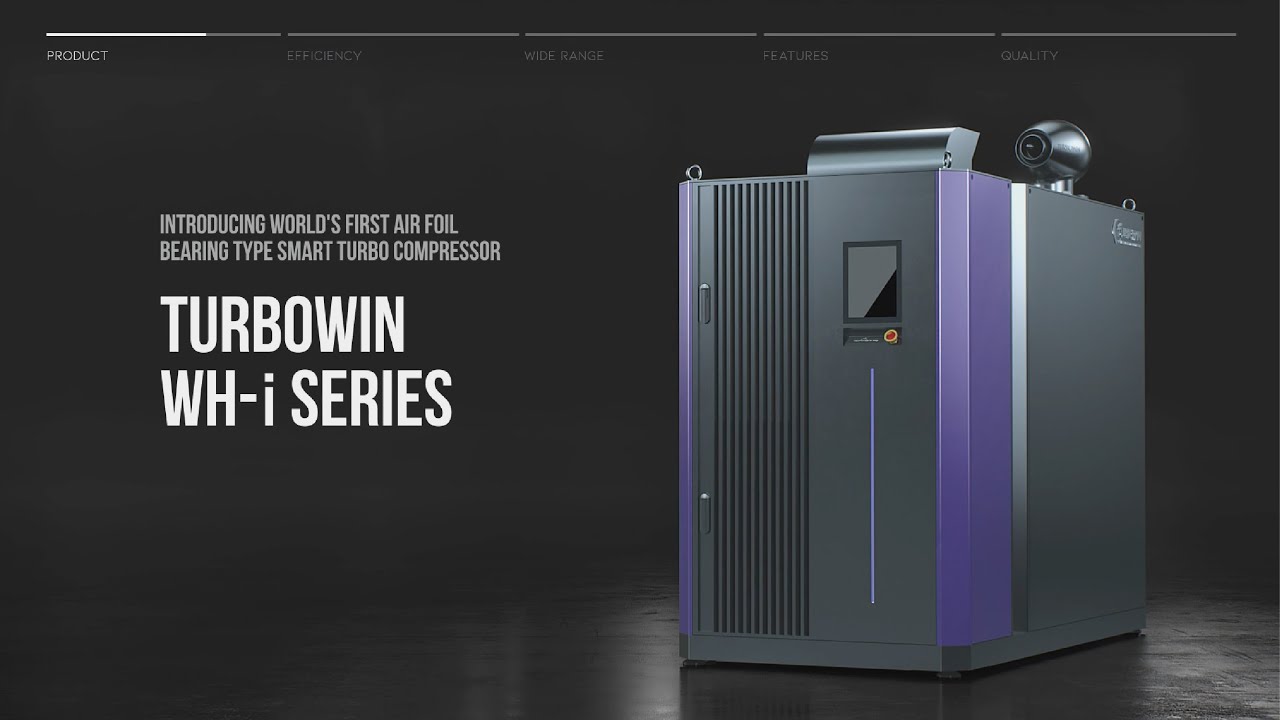 Turbowin's WH Series: Air Foil Bearing Turbo Compressor up to 9 bar !