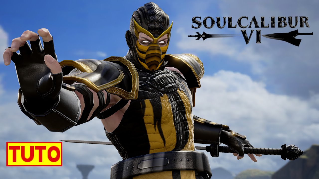 SOULCALIBUR 6 TUTORIAL : HOW TO MAKE SCORPION ( UPDATED )