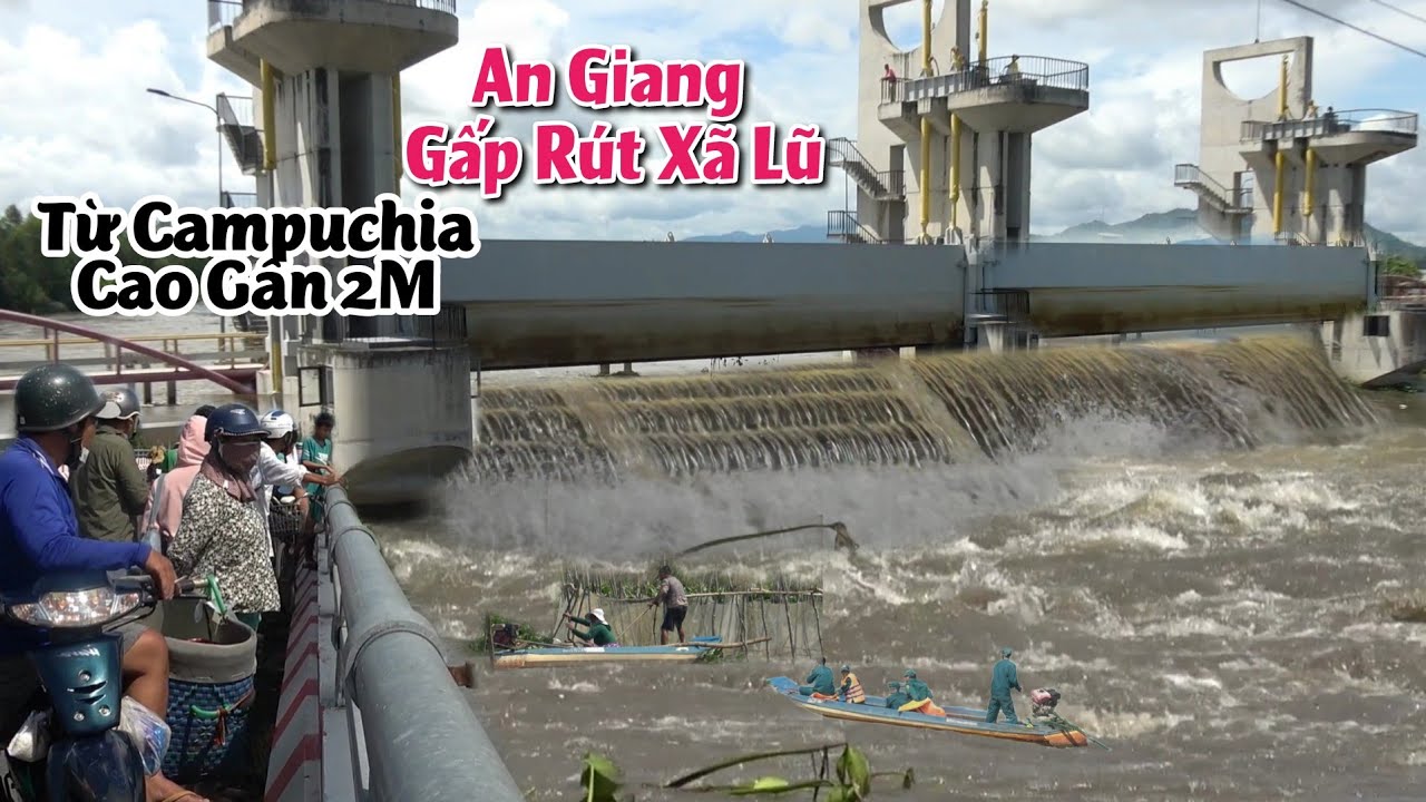 Nước Bên Campuchia Về Quá Nhanh,Mở Đập Trà Sư Xã Lũ Đề Phòng Ngập Lụt Mùa Nước Nổi
