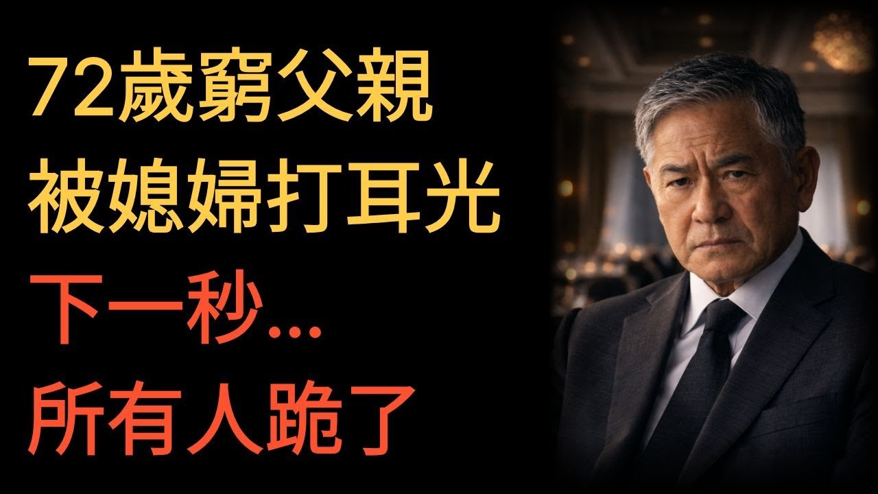 72歲窮父親被媳婦打耳光，下一秒...所有人跪了