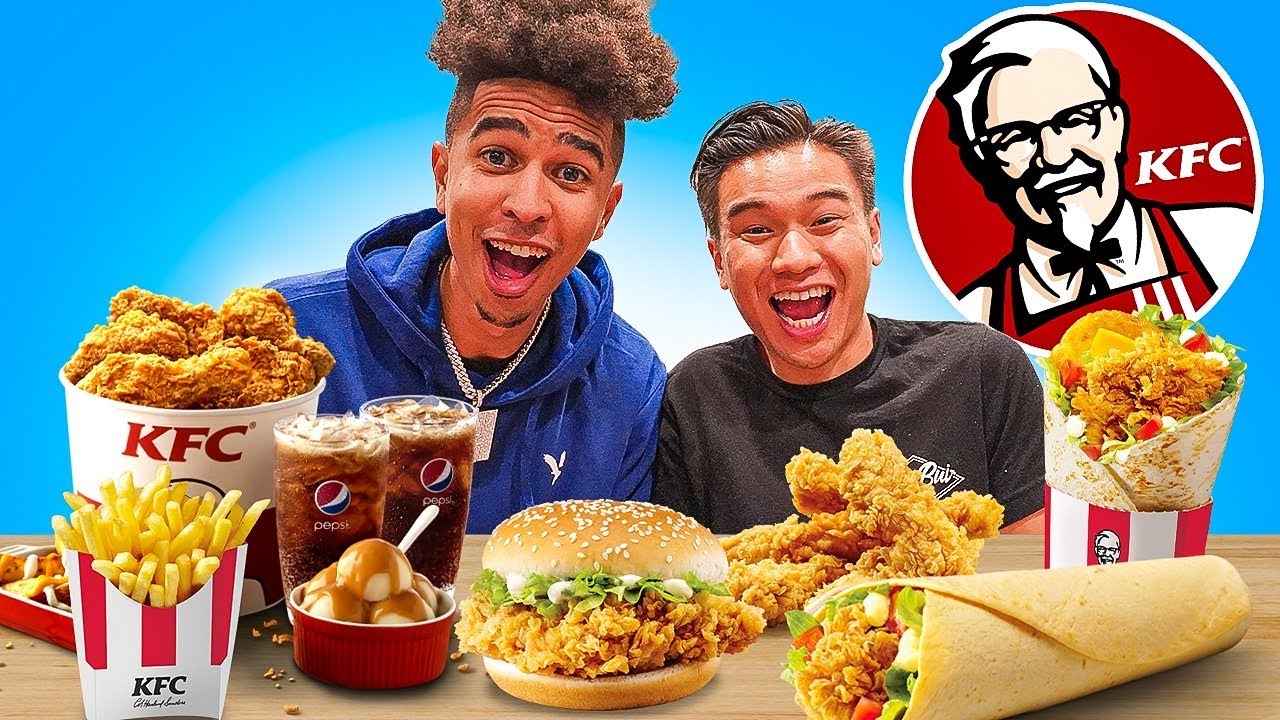 Eating ENTIRE KFC Menu with Kristopher London!