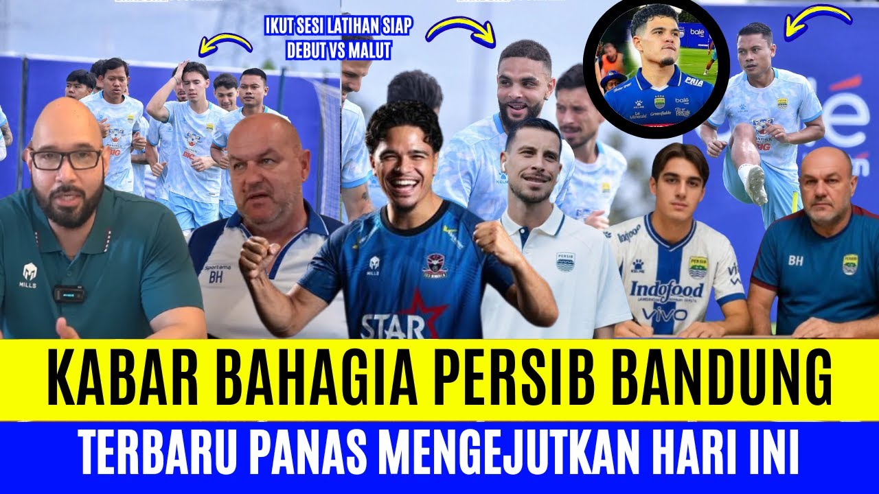 GEGER❗Latihan Perdana DION Mark & KURZAWA Siap DEBUT Vs Malut❗Binder Sebut Mauro & Ragnar Ke PERSIB❗