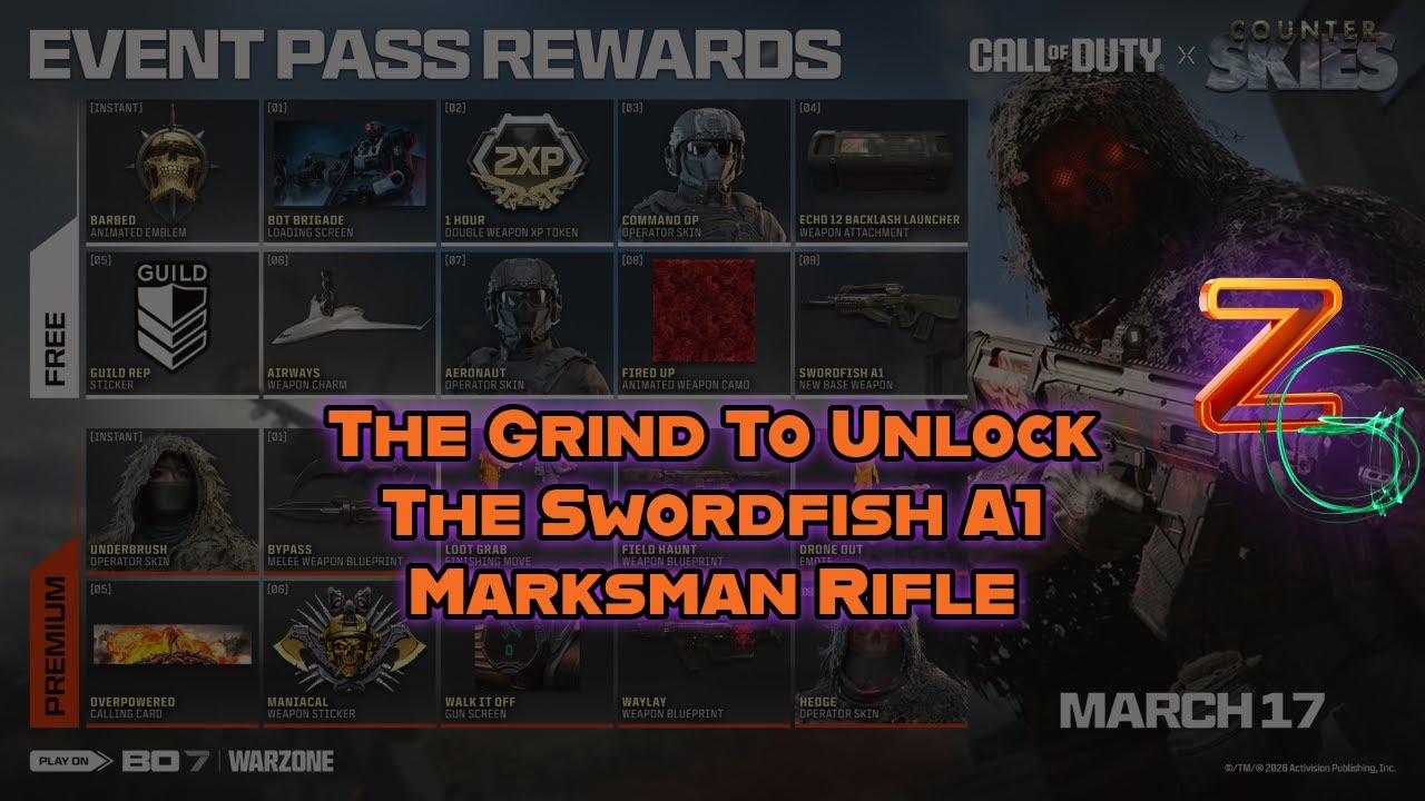 Finishing Grinding the New Counter Skies Event To Unlock Swordfish A1