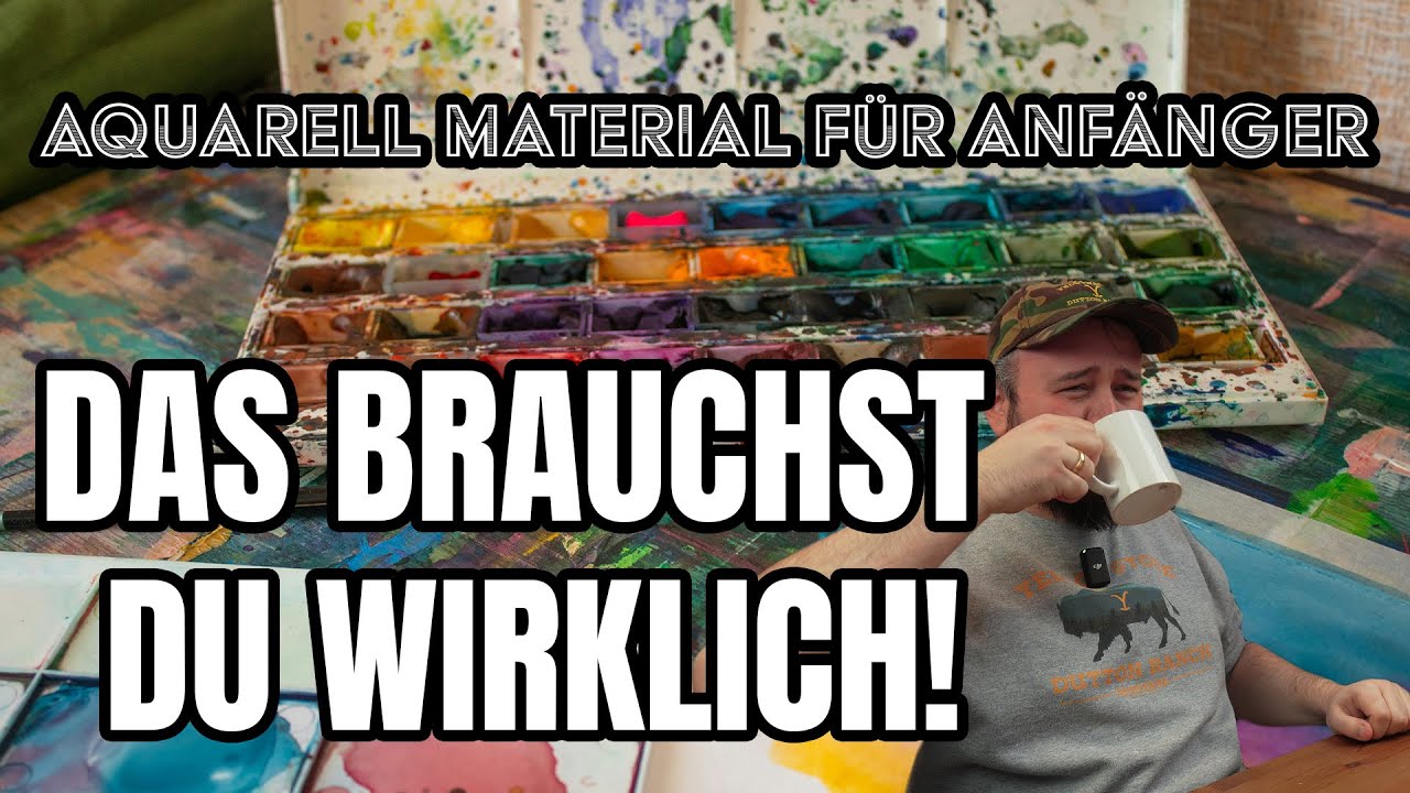 Hör auf, dein Geld zu verbrennen! Das ist das EINZIGE Aquarell-Material, das du brauchst