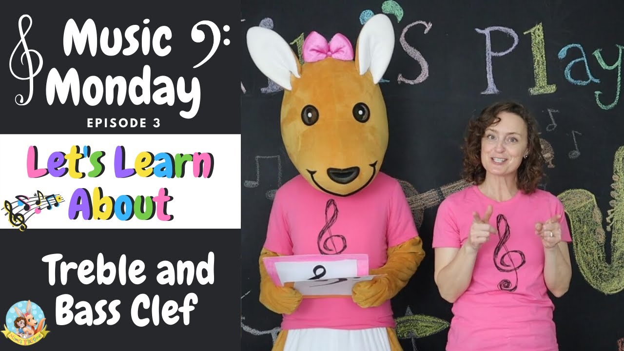 Treble and Bass Clef | Music and Theory for Kids | Preschool & Kindergarten Music Class|Music Monday