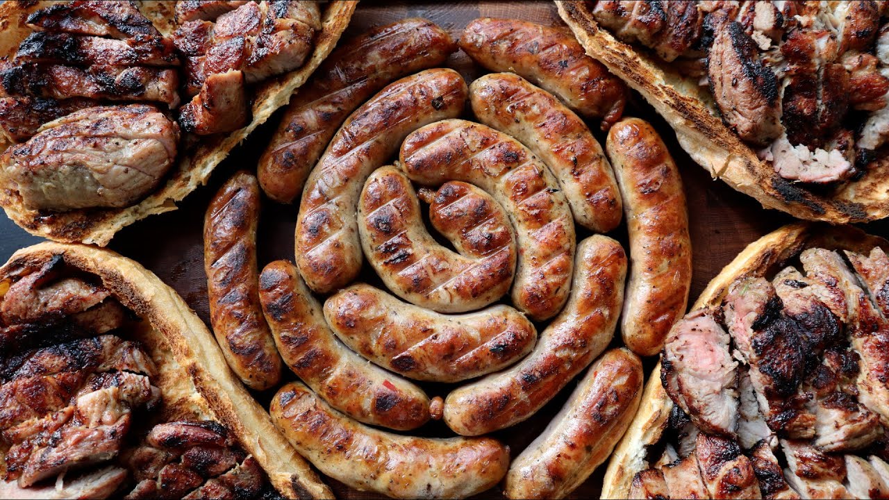 ЖАРИМ МЯСО на МАНГАЛЕ | ДОМАШНЯЯ КОЛБАСА на УГЛЯХ | МАРИНАД для ШАШЛЫКА