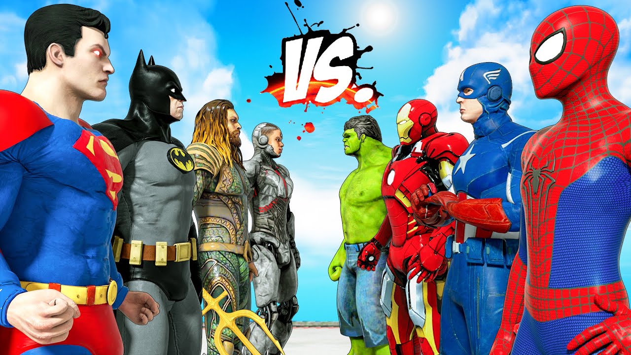 THE AVENGERS vs JUSTICE LEAGUE - Super Epic Battle Movie