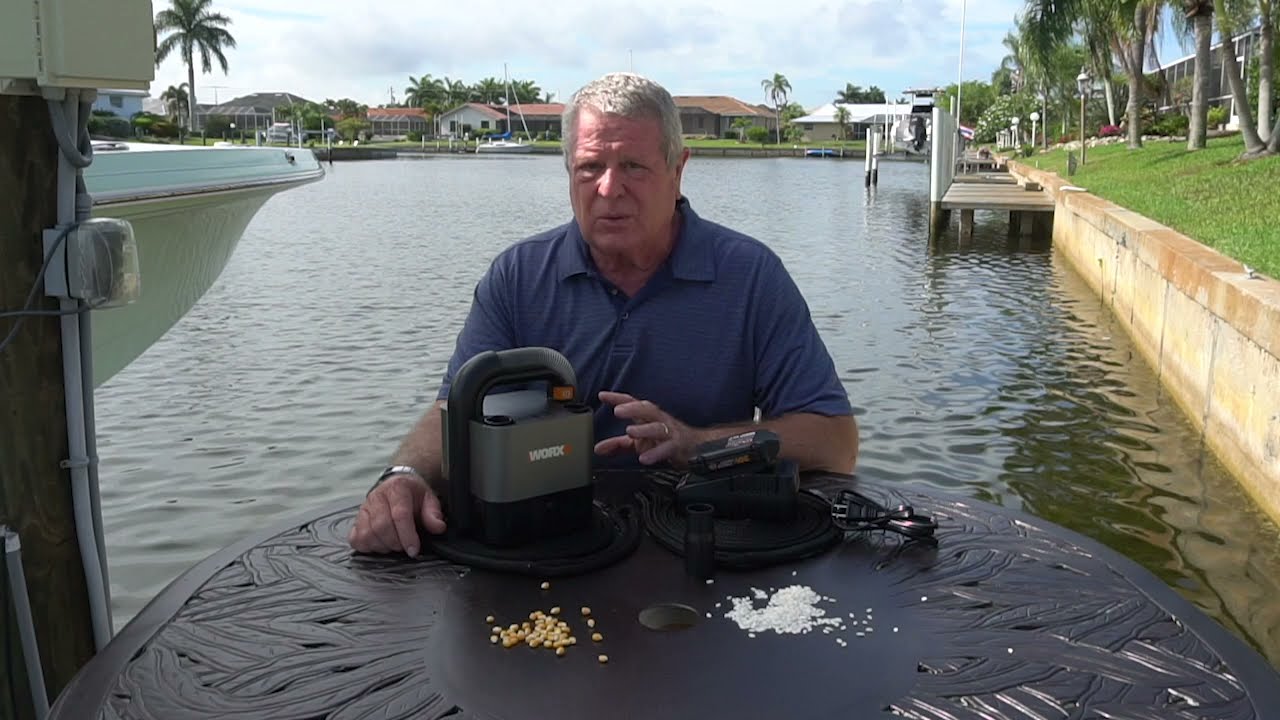On My Dock - Worx Cube Vac for Quick Boat Cleanup