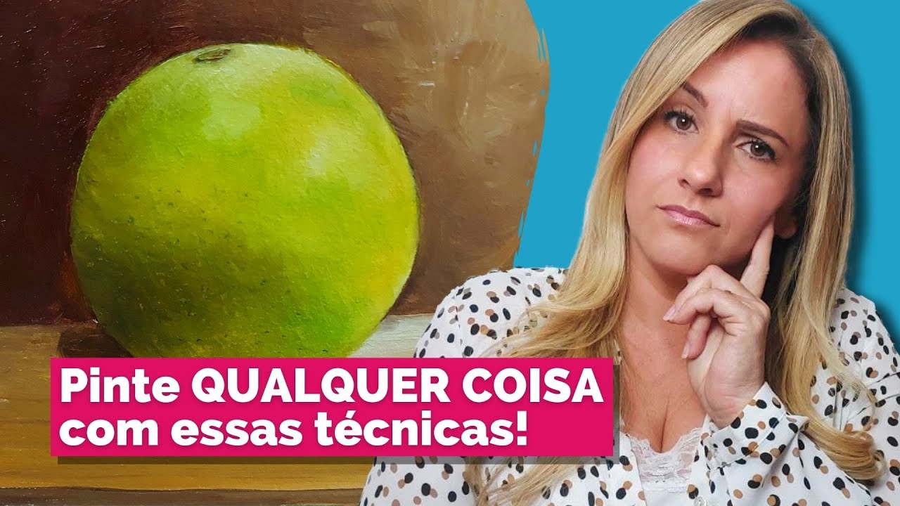 Como pintar uma fruta | AULA BÁSICA DE PINTURA PARA INICIANTES | Pintura a Óleo
