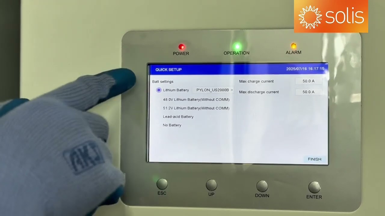 Cómo configurar el inversor híbrido Solis Solarator S6-EH2P(5-8)K02-SV-YD-L paso a paso🔧
