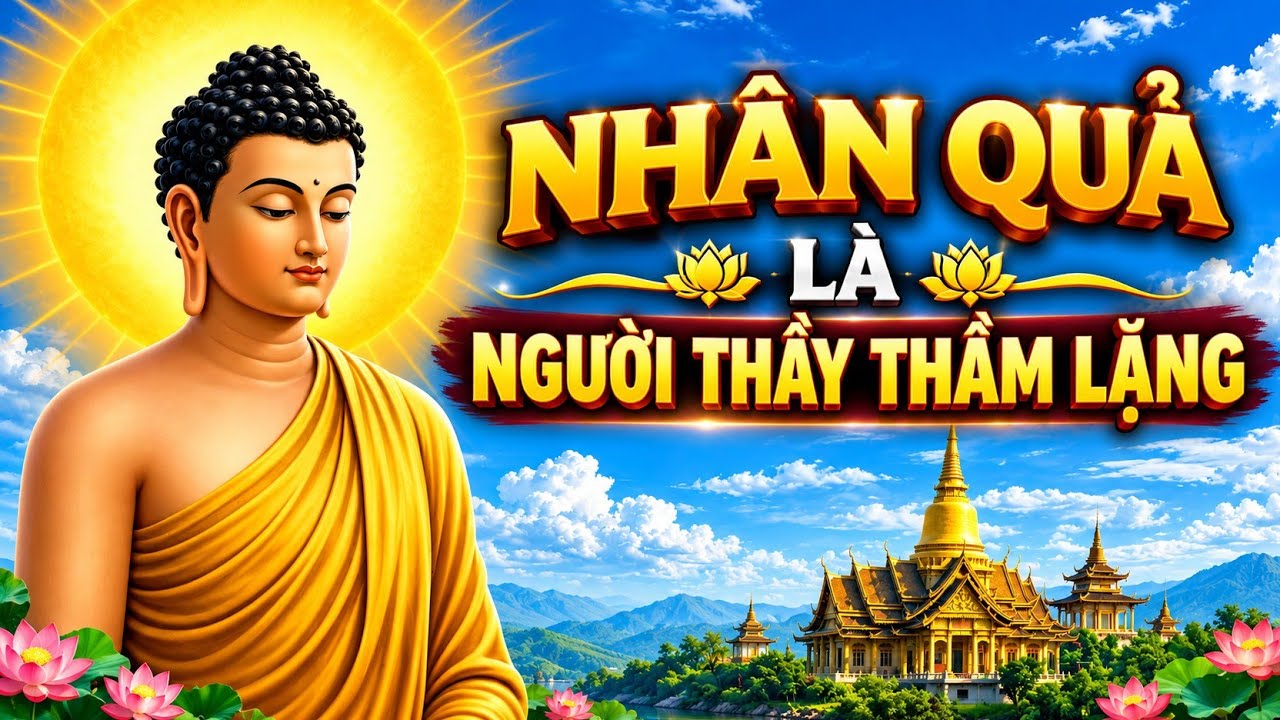 NHÂN QUẢ LÀ NGƯỜI THẦY THẦM LẶNG. #chánhniệm #loiphatday #cuộcsốnganlạc 
