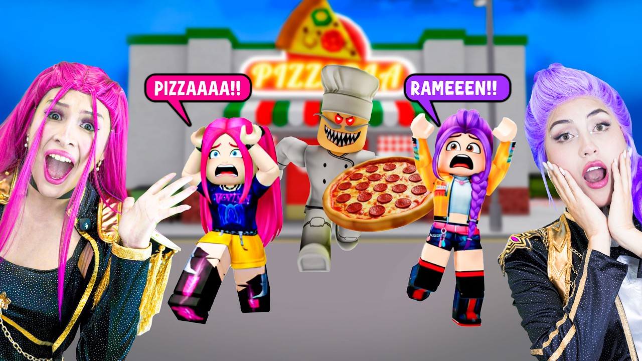RUMI y MIRA de HUNTRIX juegan PIZZA´S PRISION