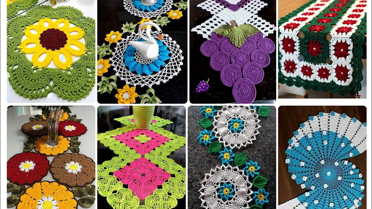 Elegant Handmade Crochet Table Runner,and Lace Fabric//New Home Decors Design Ideas 2026