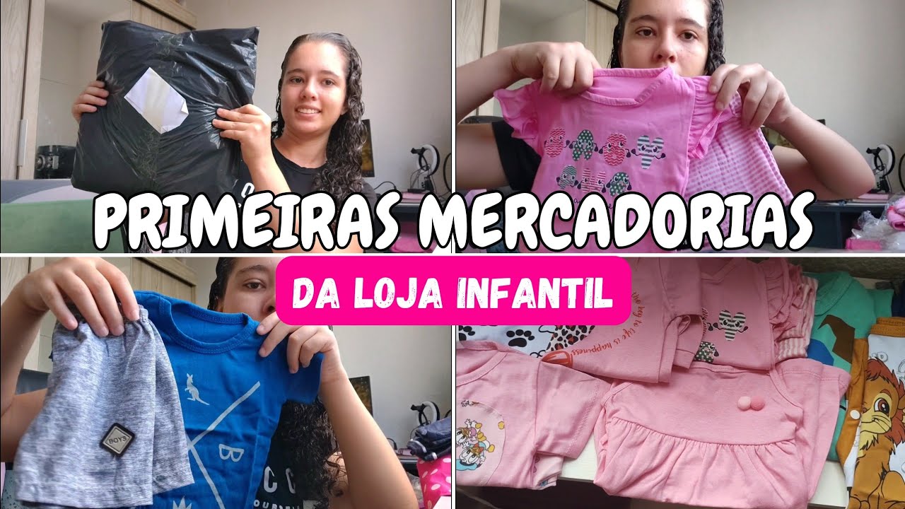CHEGARAM AS PRIMEIRAS MERCADORIAS DA LOJA INFANTIL! 🌈