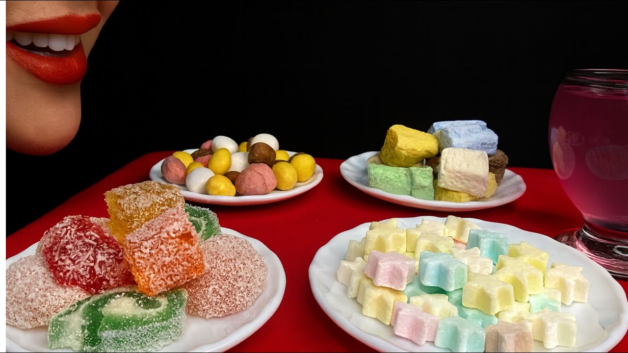RAINBOW CANDY FEAST 🍬💥 Super CRUNCHY Sugar Candy +Japanese Sweets + Freeze Ice Cream&No Talking ASMR
