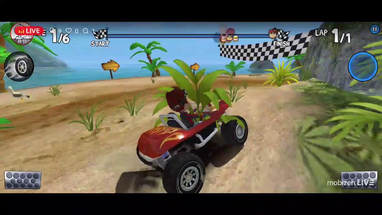 zerando o beach buggy racing 1