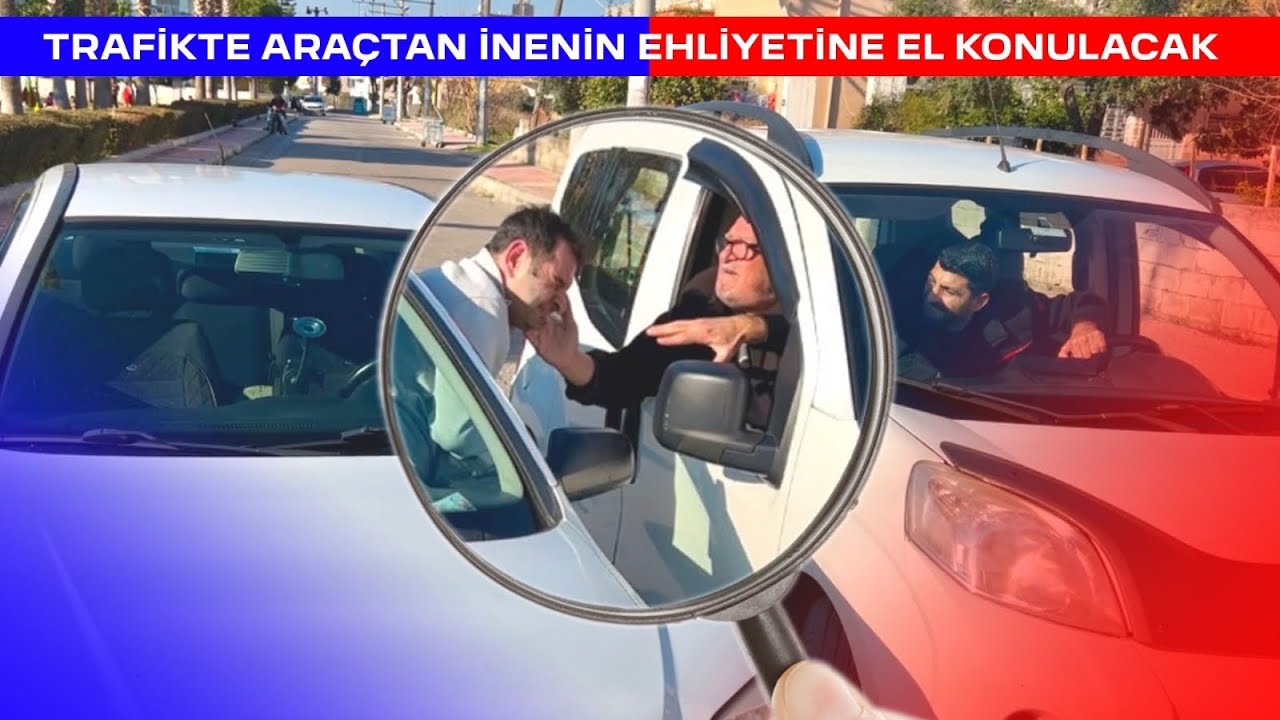 Trafikte Araçtan İnenin Ehliyetine El konulacak -Skeç