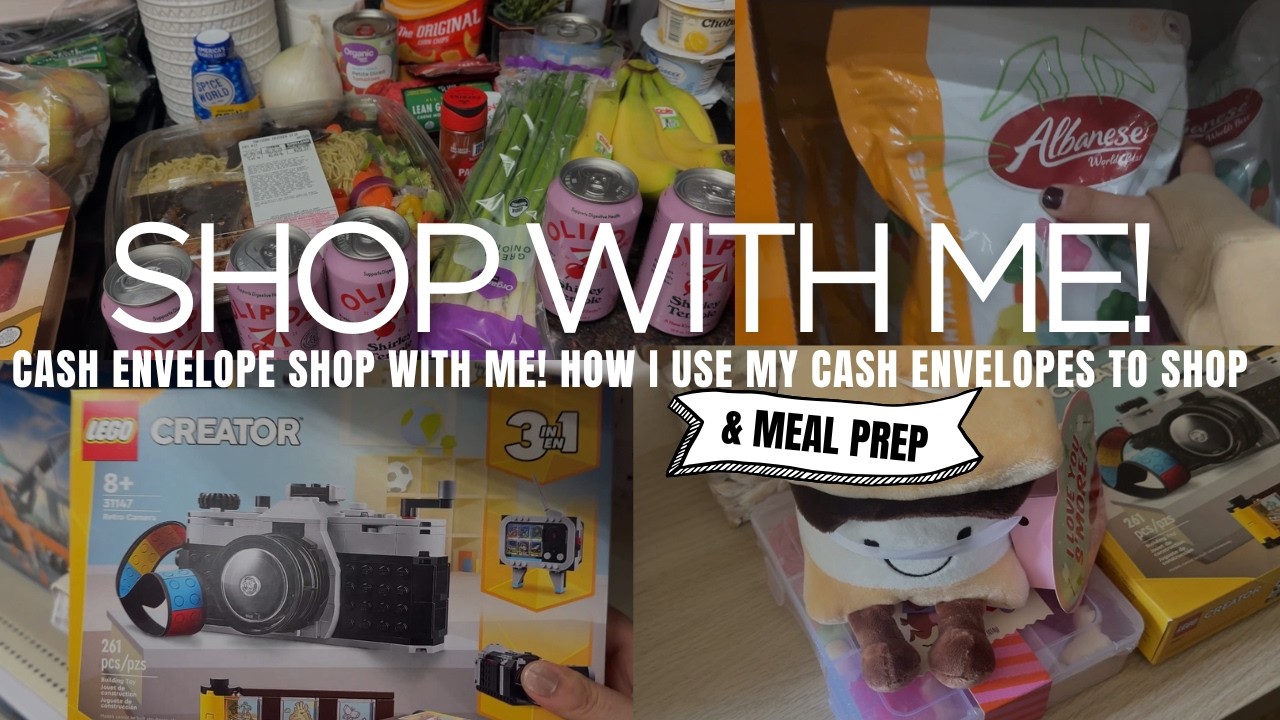 Shop With Me | How I Shop Using the Cash Envelope System | Walmart, Target, Costco
