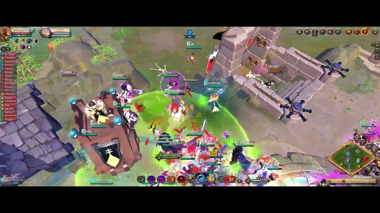 Maça 1h vs uma guild ai
