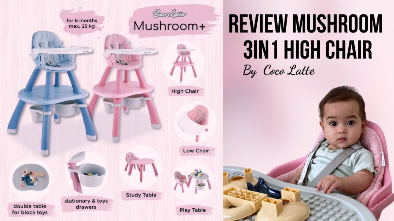 REVIEW HIGH CHAIR | MUSHROOM 3in1 HIGH CHAIR BY COCO LATTE