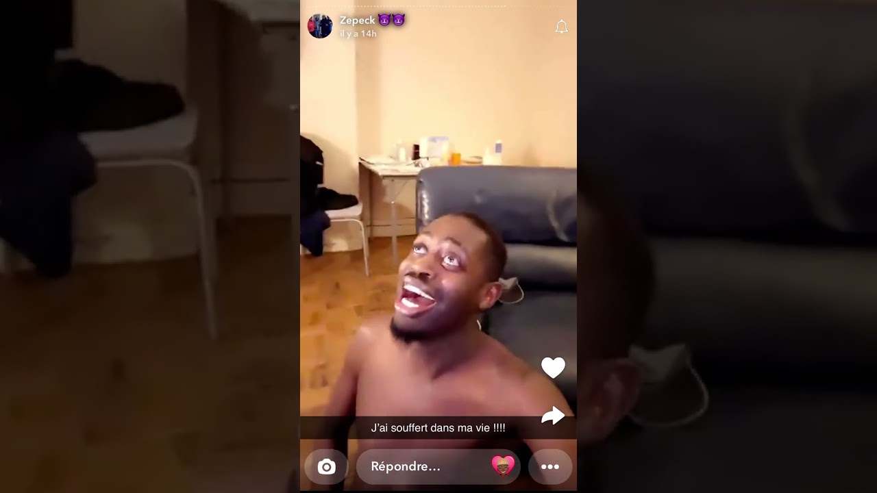 Story Snapchat de Zepeck après la qualification en finale du PSG (PSG - Arsenal) / 2025