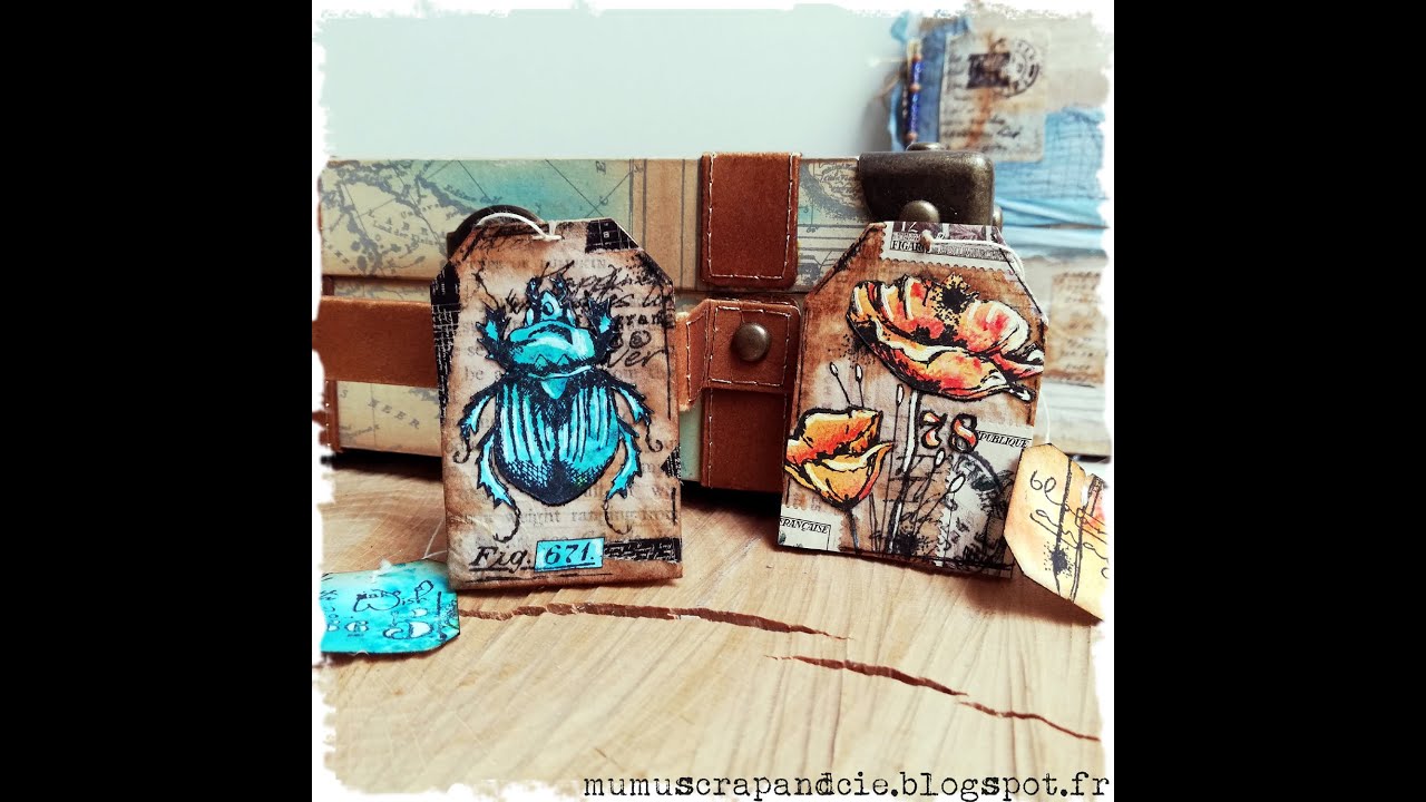 Sachets de thé décorés - vintage