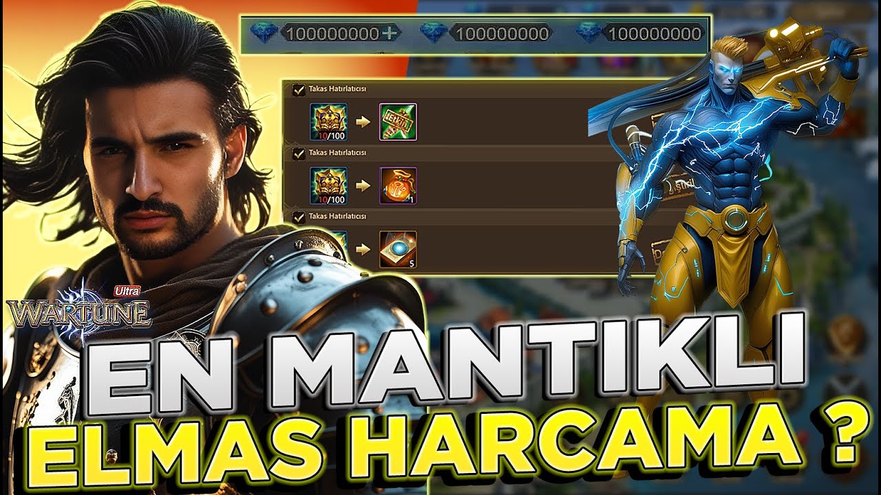 Wartune Ultra  | YENİ SERVERDE EN MANTIKLI ELMAS HARCAMA TAKTİĞİ😎🤩😱 !! Wartune Ultra Türkçe