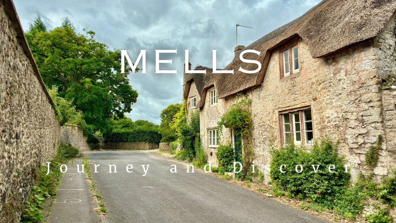 [4K] Exploring Somerset villages. Walking tour around Mells.