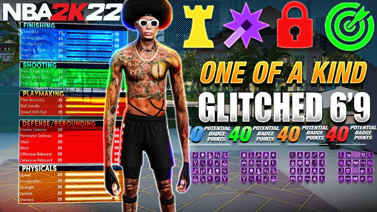 ONE of a KIND GLITCHED 6'9 | The MOST VERSATILE ISO BUILD in NBA2k22