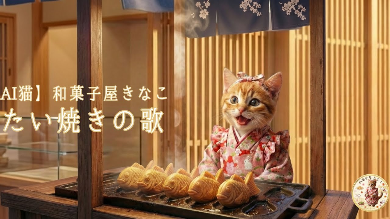 ［AI猫］和菓子屋きなこ　たい焼きの歌