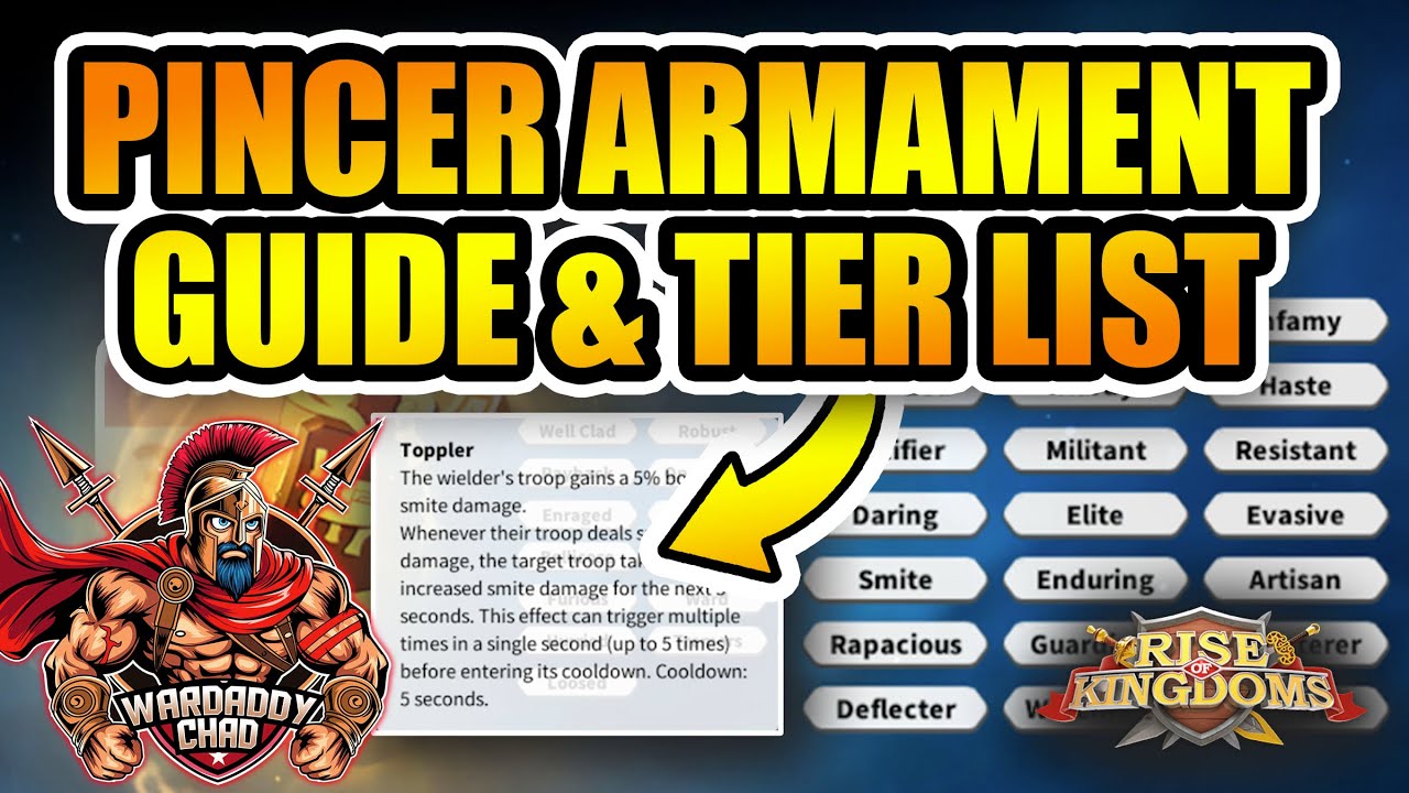 Pincer Armament Tier List: Inscription Guide For Smite Commanders - Rise of Kingdoms