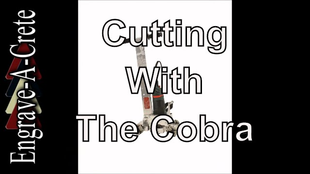 How To Cut Decorative Lines Using the Cobra from Engrave-A-Crete